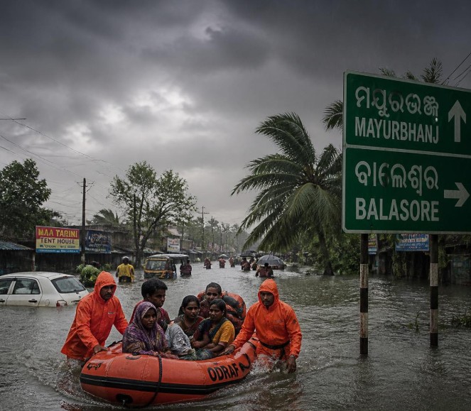 Odisha Braces for Heavy Rain as IMD Issues Red Alert for Mayurbhanj, Balasore